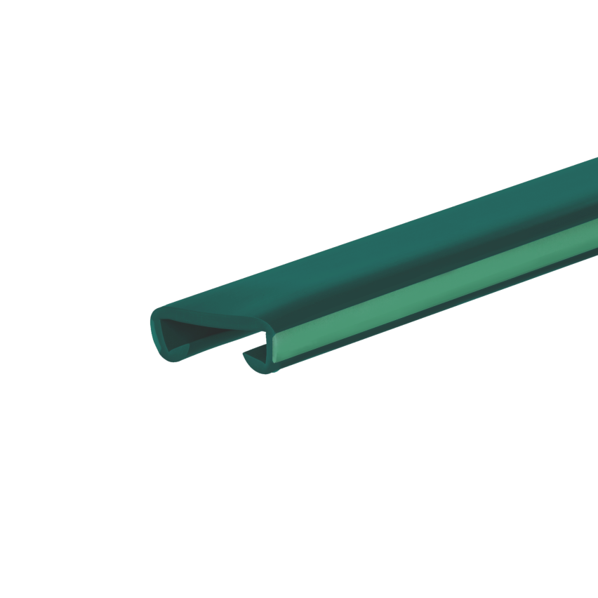 Listwa poręczowa PCV FOTO, poręczówka 40x8mm zielony