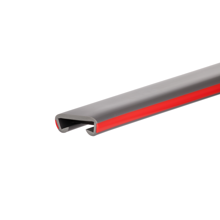 Profil poręczowy, poręczówka PCV LUX 40x8 mm, listwa poręczowa, okładzina poręczowa, czerwony