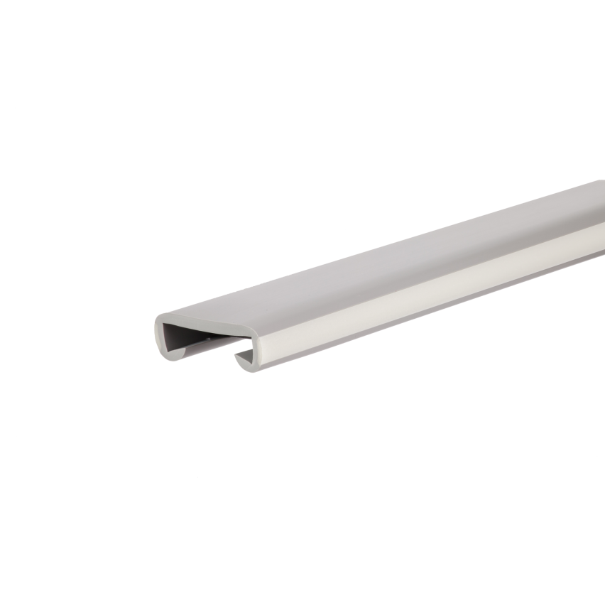 Profil poręczowy, poręczówka PCV Fotoluminescyjna 40x8 mm, listwa poręczowa, okładzina poręczowa, szary