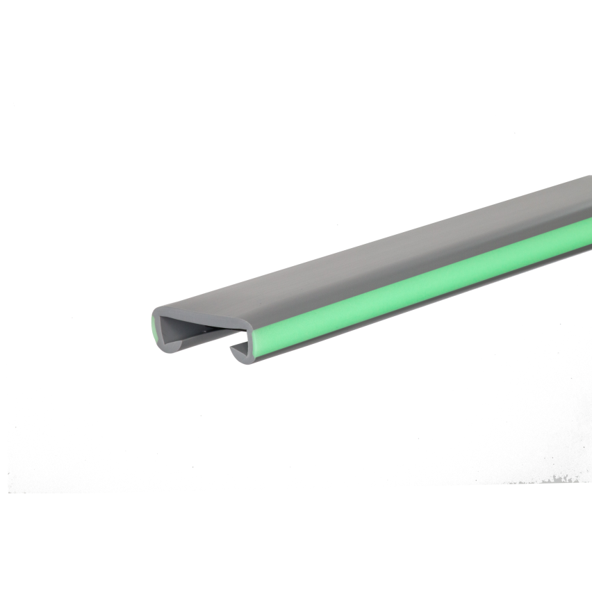 Listwa poręczowa PCV FOTO, poręczówka 40x8mm szary