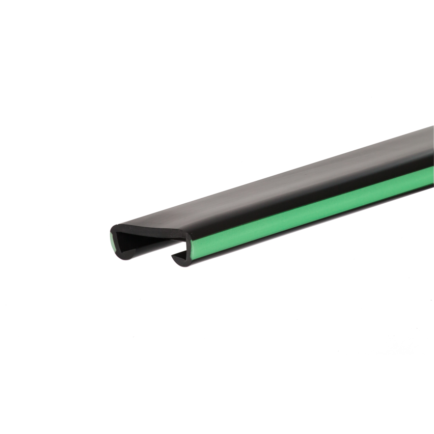 Listwa poręczowa PCV FOTO, poręczówka 40x8mm czarny