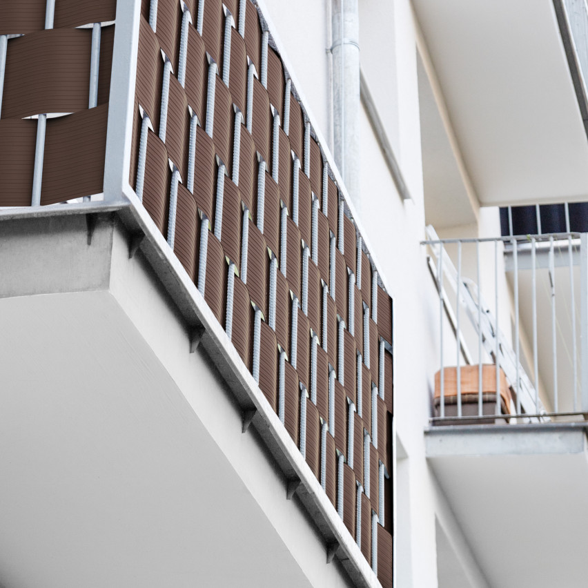 Taśma Ogrodzeniowa Quest® Lux  900 g/m2, 19cm brązowa RAL 8017