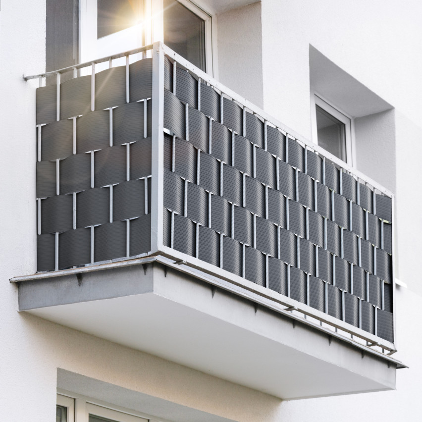 Taśma Ogrodzeniowa Quest® Lux  900 g/m2, 19cm Antracyt RAL7016, 26 m