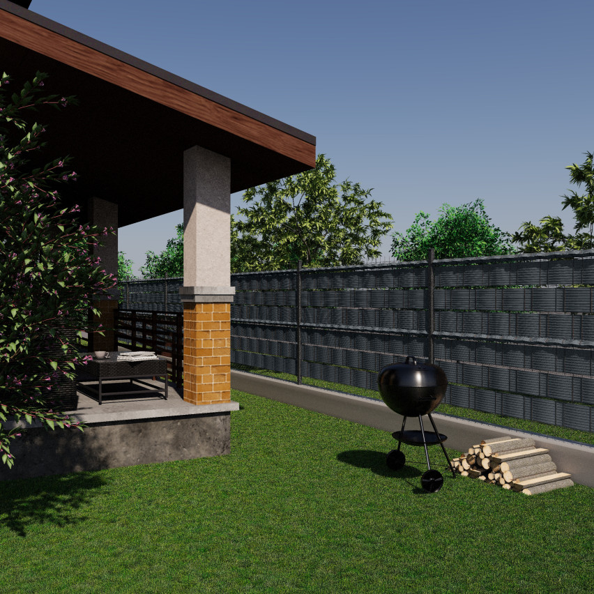 Taśma Ogrodzeniowa Quest® Lux  900 g/m2, 19cm Antracyt RAL7016, 26 m