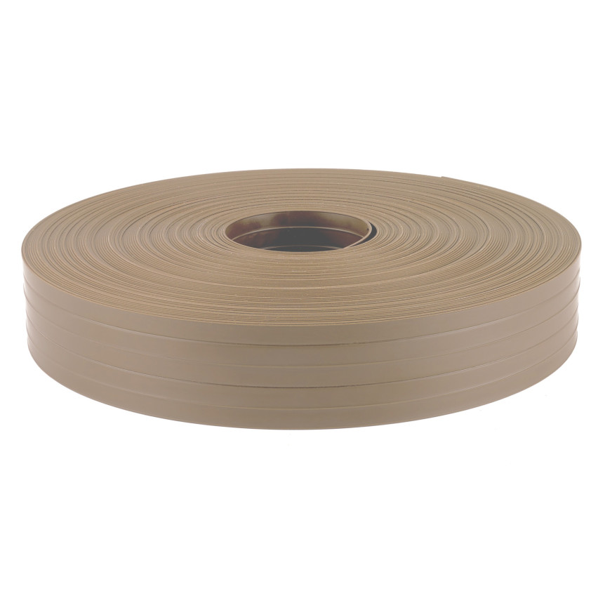 Taśma ogrodzeniowa PCV - wąska, pionowa listwa do ogrodzeń panelowych, do przetłoczeń, 900 g/m2, beż RAL 1019