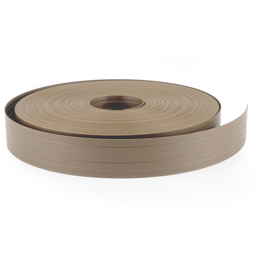 Taśma ogrodzeniowa PCV - wąska, pionowa listwa do ogrodzeń panelowych, do przetłoczeń, 900 g/m2, beż RAL 1019