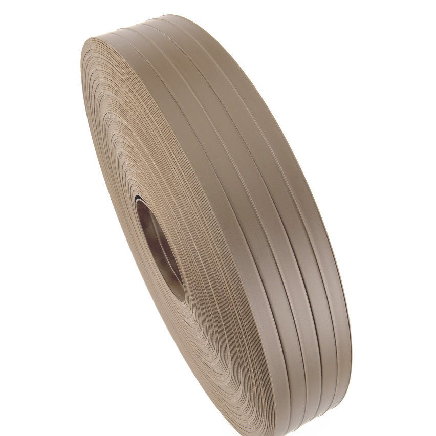 Taśma ogrodzeniowa PCV - wąska, pionowa listwa do ogrodzeń panelowych, do przetłoczeń, 900 g/m2, beż RAL 1019