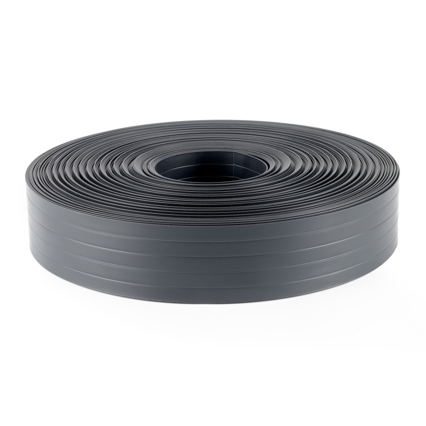 Taśma ogrodzeniowa PCV - wąska, pionowa listwa do ogrodzeń panelowych, do przetłoczeń, 900 g/m2, antracyt RAL 7016