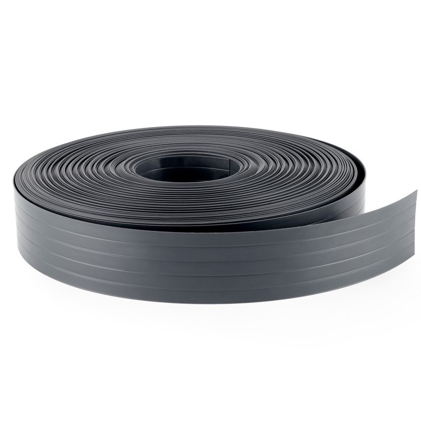 Taśma ogrodzeniowa PCV - wąska, pionowa listwa do ogrodzeń panelowych, do przetłoczeń, 900 g/m2, antracyt RAL 7016