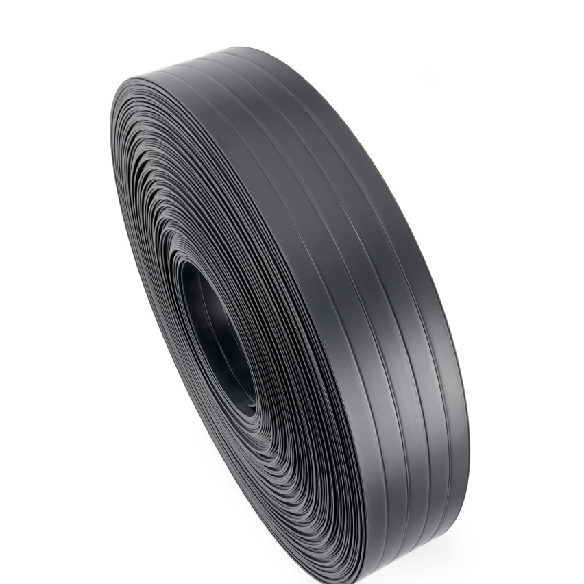 Taśma ogrodzeniowa PCV - wąska, pionowa listwa do ogrodzeń panelowych, do przetłoczeń, 900 g/m2, antracyt RAL 7016