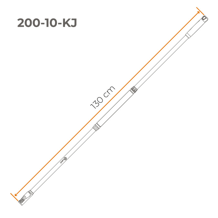 Grabie wachlarzowe, grabie metalowe, trzonek teleskopowy, podbierak do owoców, szczotka do bruku - System ogrodowy QUEST
