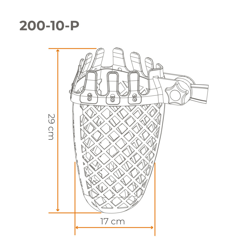 Grabie wachlarzowe, grabie metalowe, trzonek teleskopowy, podbierak do owoców, szczotka do bruku - System ogrodowy QUEST