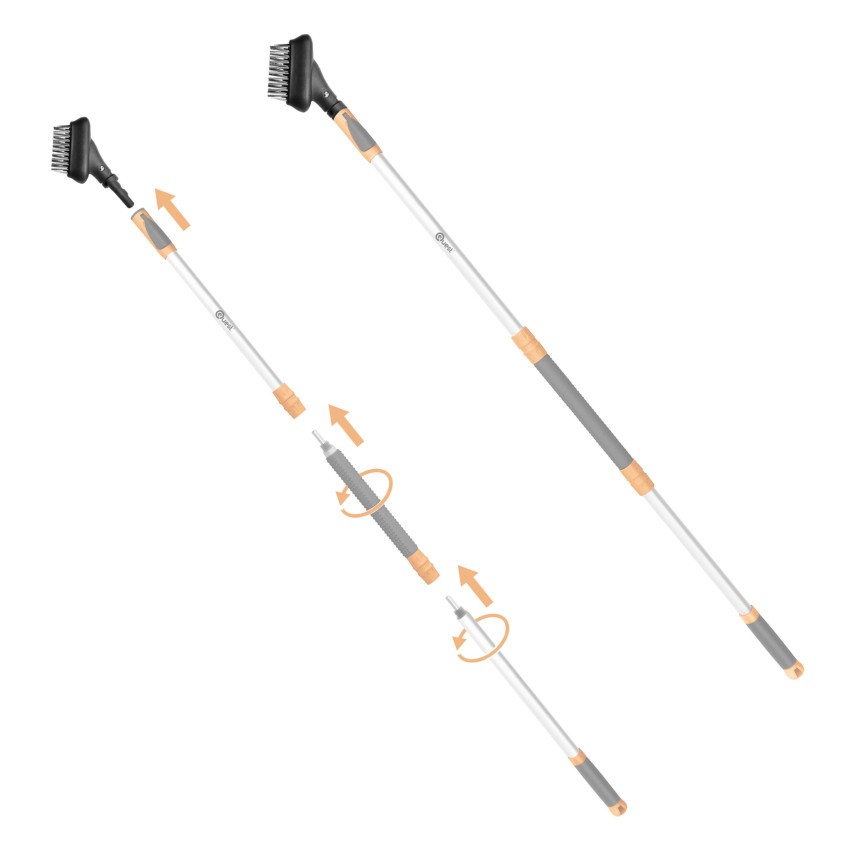 Szczotka druciana do kostki brukowej - system ogrodowy QUEST