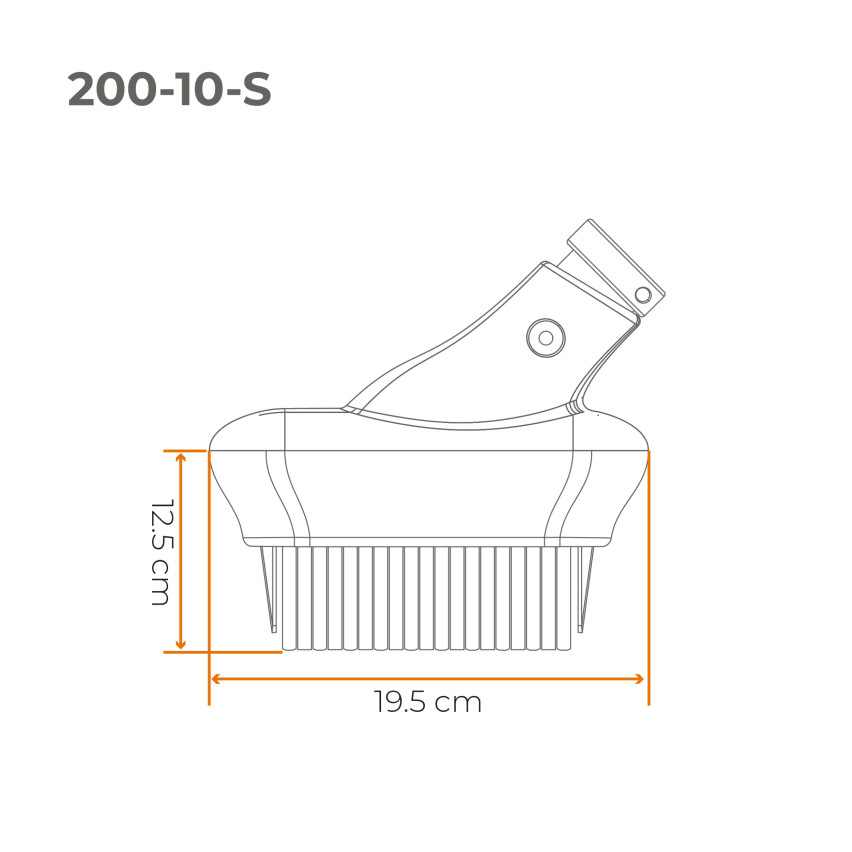 Grabie wachlarzowe, grabie metalowe, trzonek teleskopowy, podbierak do owoców, szczotka do bruku - System ogrodowy QUEST