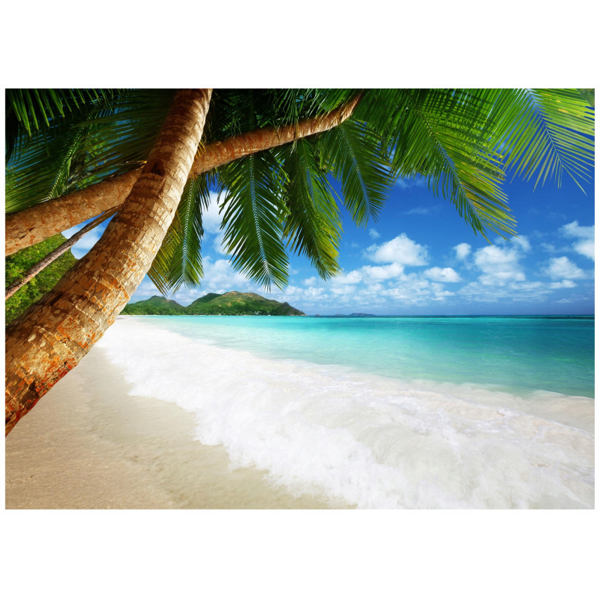 FOTOTAPETA PLAŻA MORZE PALMY DO SYPIALNI SALONU TAPETA ŚCIENNA 200x140