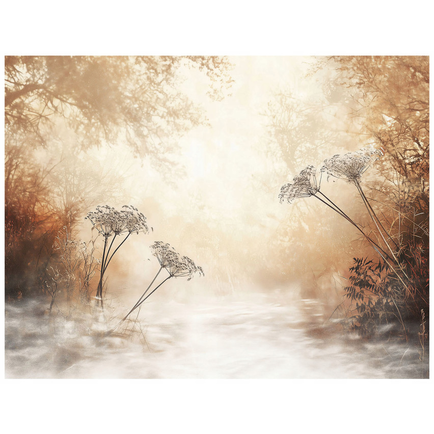 FOTOTAPETA DRZEWA LAS BOHO BEŻ NA FLIZELINIE SYPIALNIA SALON TAPETA 400x280