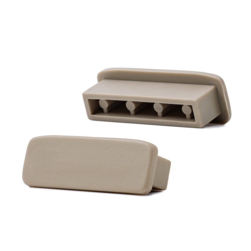 Zakończenie do listwy poręczowej PVC STANDARD 40x8 mm, zaślepka do profilu poręczowego, beż