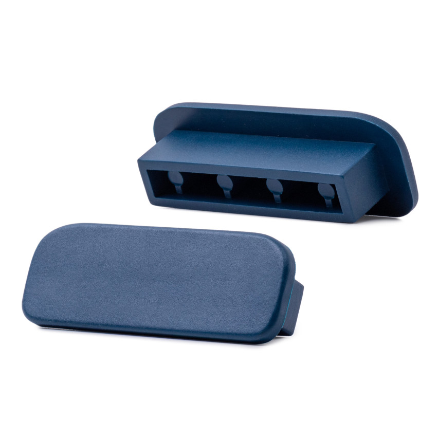 Zakończenie do listwy poręczowej PVC PREMIUM 40x8 mm, zaślepka do profilu poręczowego PREMIUM, granatowy