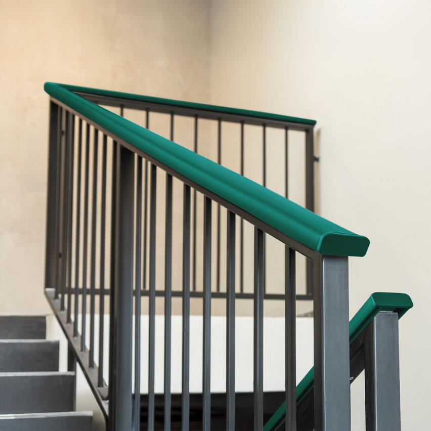 Zakończenie do listwy poręczowej PVC, zaślepka do profilu poręczowego PREMIUM, 40x8, zielony