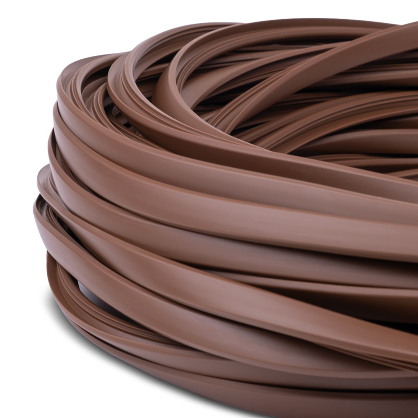 Profil schodowy antypoślizgowy brązowy, rowkowany, 25m