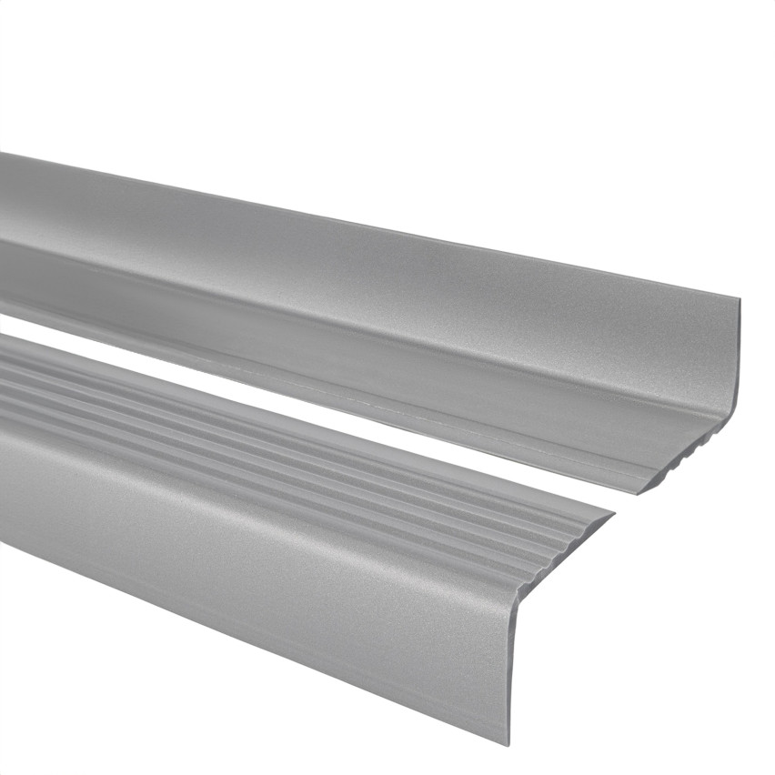 Profil schodowy antypoślizgowy 50x42mm 150cm srebrny