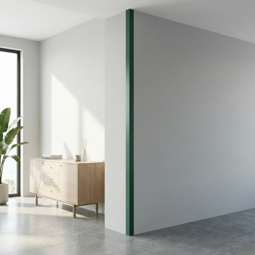 Kątownik twardy PCV  samoprzylepny, ozdobny profil L kątowy, narożnik dekoracyjny z klejem, KTK, czarny