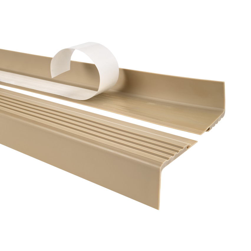 Profil schodowy antypoślizgowy z klejem 48x42mm, beż