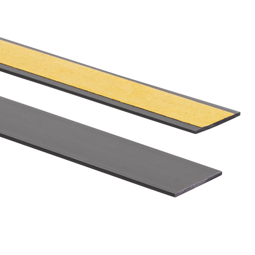 Płaskownik twardy PCV z klejem ciemnoszary, 10m