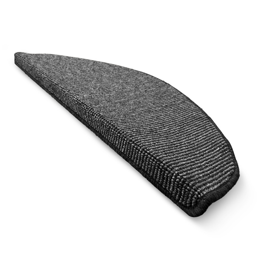 Dywanik schodowy samoprzylepny, antypoślizgowy półokrągły, 65x28 cm, nakładka na schody, czarny