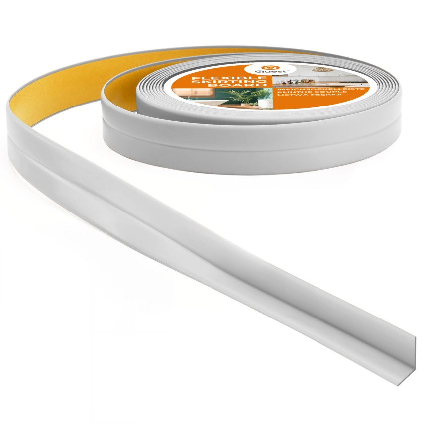 Listwa montażowo-wykończeniowa samoprzylepna PCV na taśmie piankowej 10/10 5m - jasnoszary