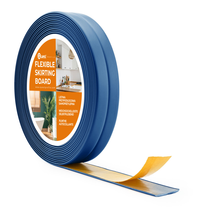 Listwa wykończeniowa samoprzylepna niebieski PCV 10/10 5m