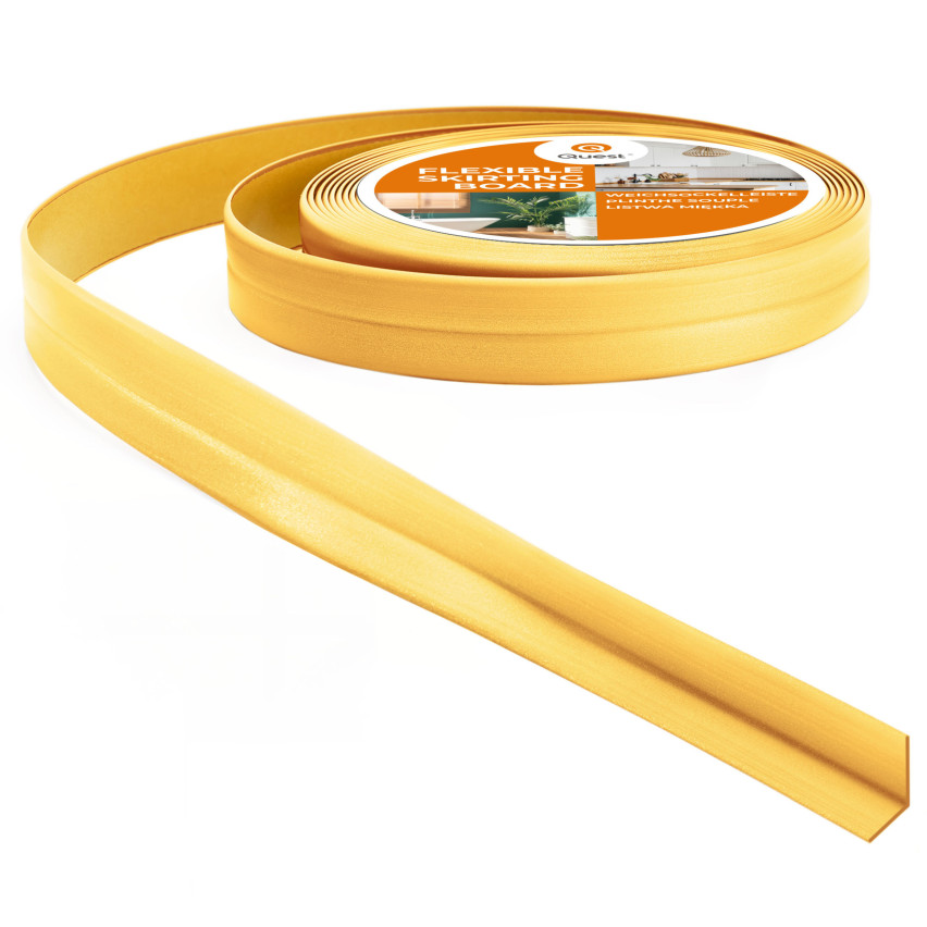Listwa montażowo-wykończeniowa samoprzylepna PCV na taśmie piankowej 10/10 5m - złoty