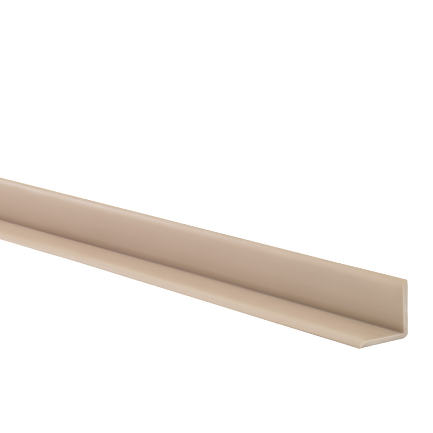 Listwa wykończeniowa PCV 10x10 mm, samoprzylepna, elastyczna, miękka taśma dekoracyjna, beż, 5 m