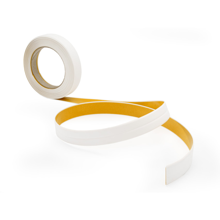 Listwa montażowo-wykończeniowa samoprzylepna PCV na taśmie piankowej 10/10 5m - biała