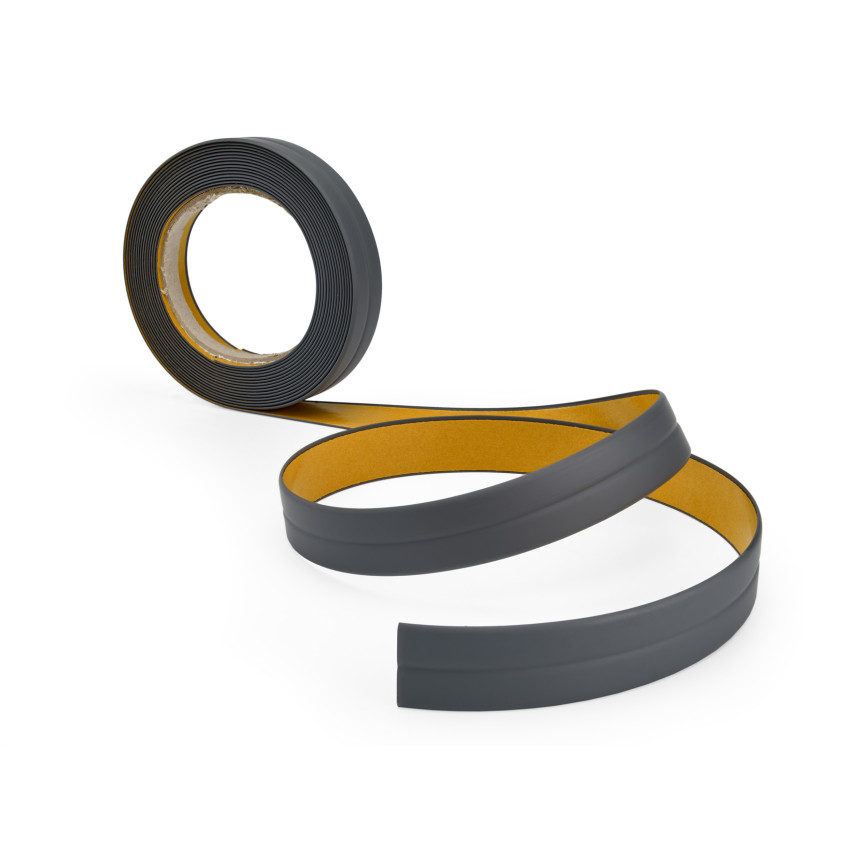 Listwa montażowo-wykończeniowa samoprzylepna PCV na taśmie piankowej 10/10 5m - grafit