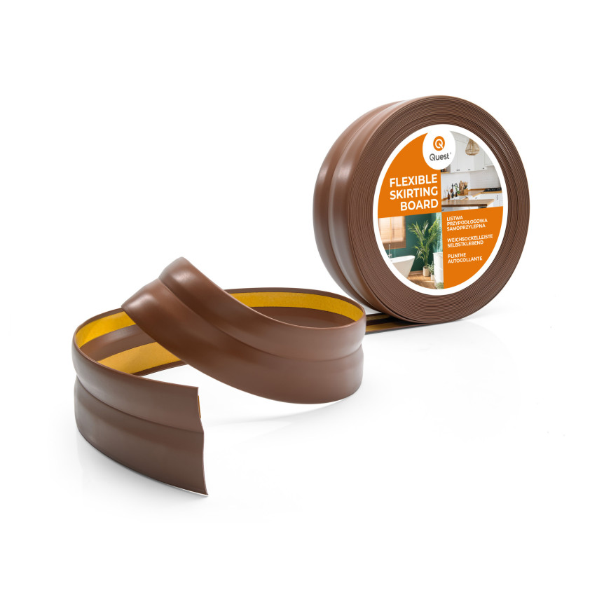 Listwa przypodłogowa samoprzylepna PCV 32x23mm Ciemny brąz