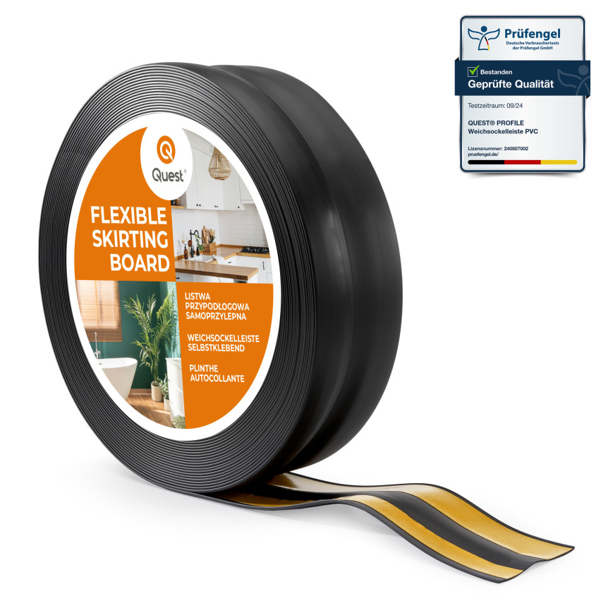 Listwa przypodłogowa samoprzylepna PCV 32x23mm czarny