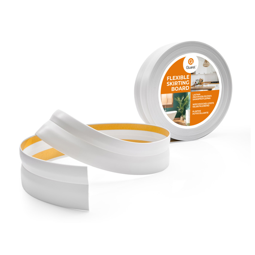 Listwa przypodłogowa samoprzylepna PCV 32x23mm jasnoszary