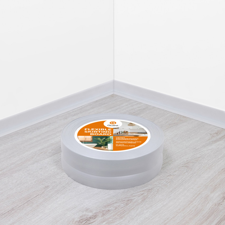 Listwa przypodłogowa samoprzylepna PCV 32x23mm jasnoszary