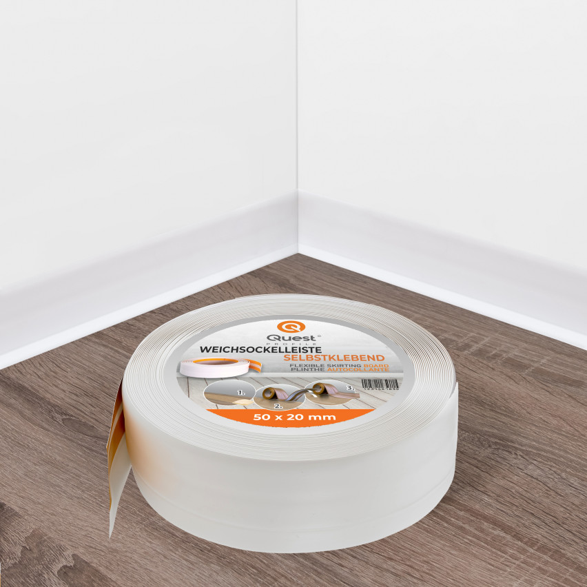 Listwa przypodłogowa samoprzylepna PCV 50x20mm Biały