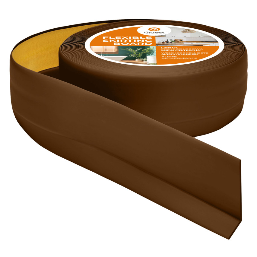 Listwa przypodłogowa samoprzylepna PCV 50x20mm Ciemny brąz