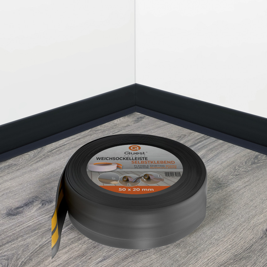 Listwa przypodłogowa samoprzylepna PCV 50x20mm Grafit