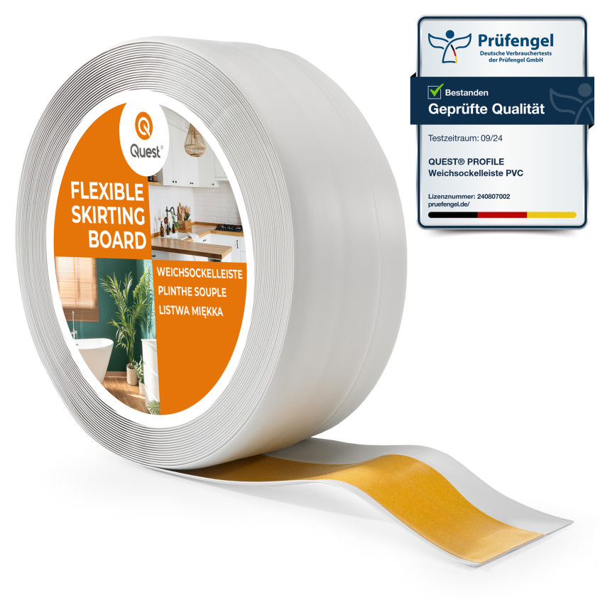 Listwa przypodłogowa samoprzylepna PCV 50x20mm jasnoszary