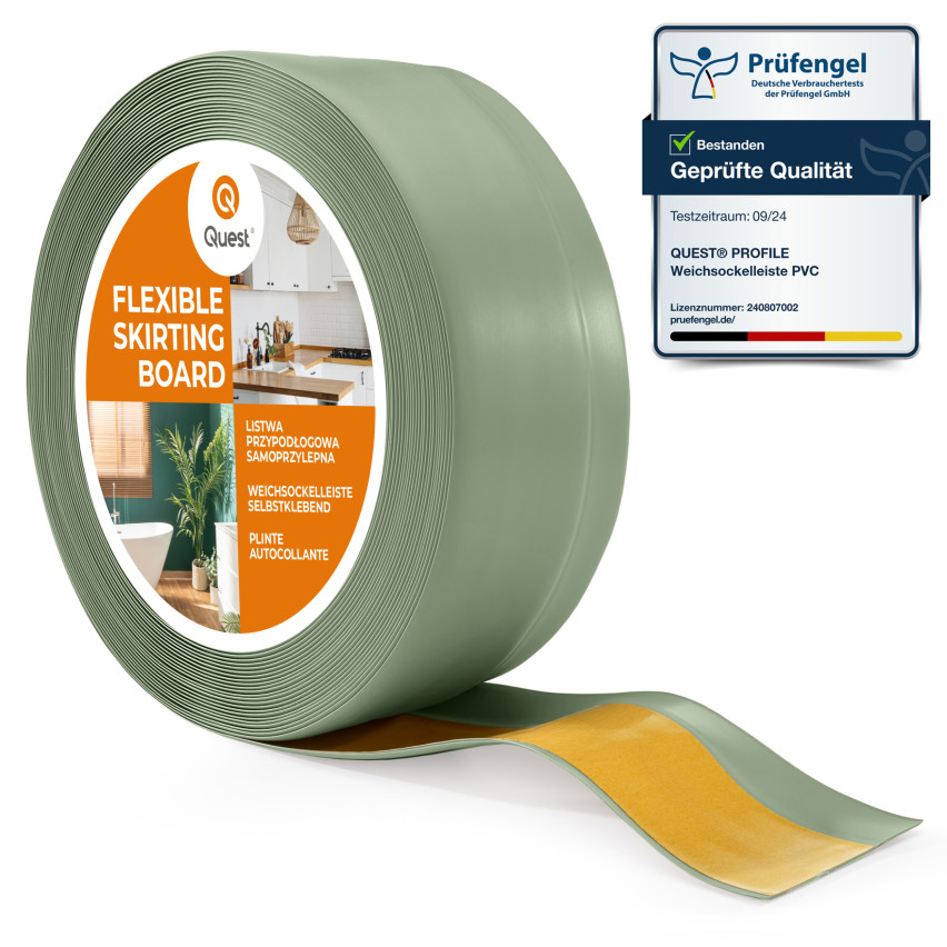 Listwa przypodłogowa samoprzylepna PCV 50x20mm jasnozielony