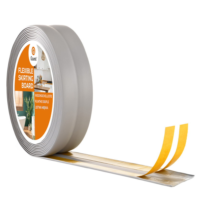 Listwa wykończeniowa samoprzylepna szary PCV 