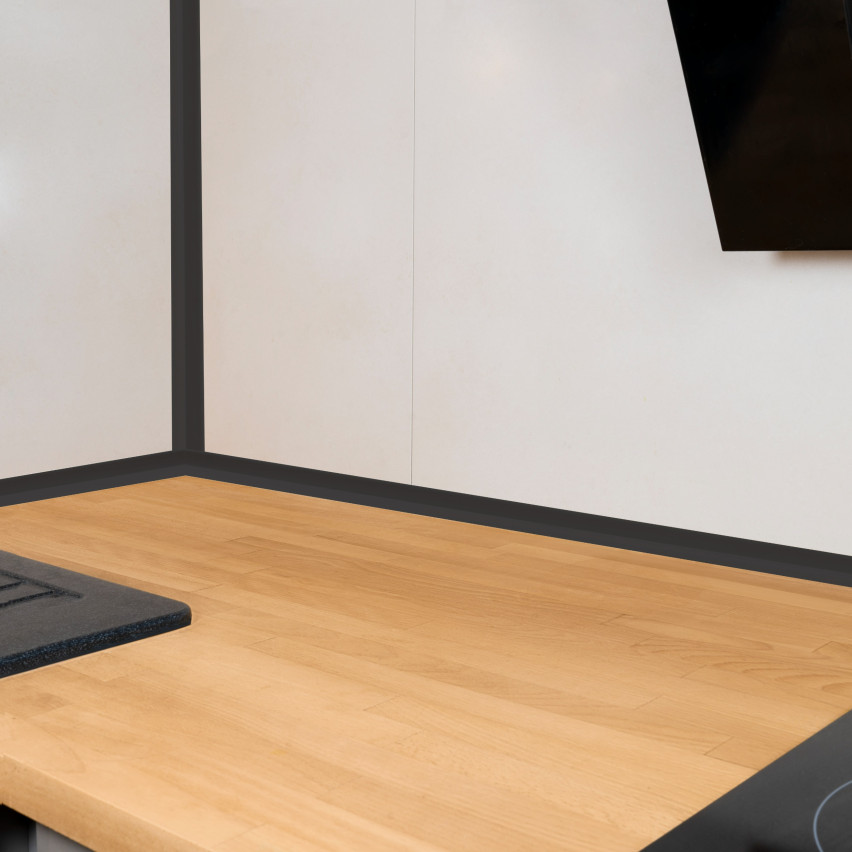 Listwa wykończeniowa samoprzylepna brąz PCV