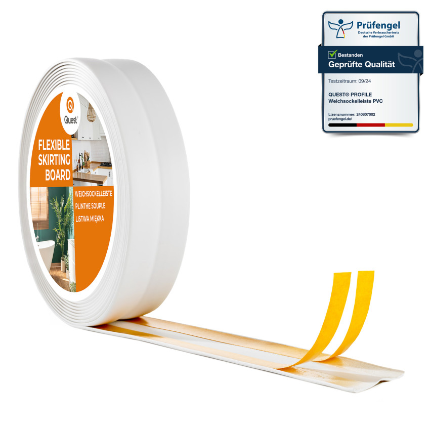 Listwa wykończeniowa samoprzylepna biała PCV 