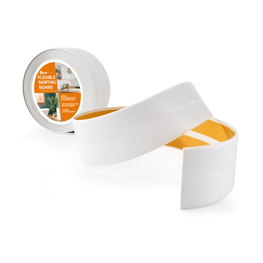 Listwa wykończeniowa samoprzylepna biała PCV 