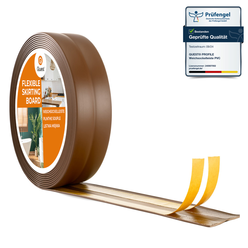 Listwa wykończeniowa samoprzylepna brąz PCV