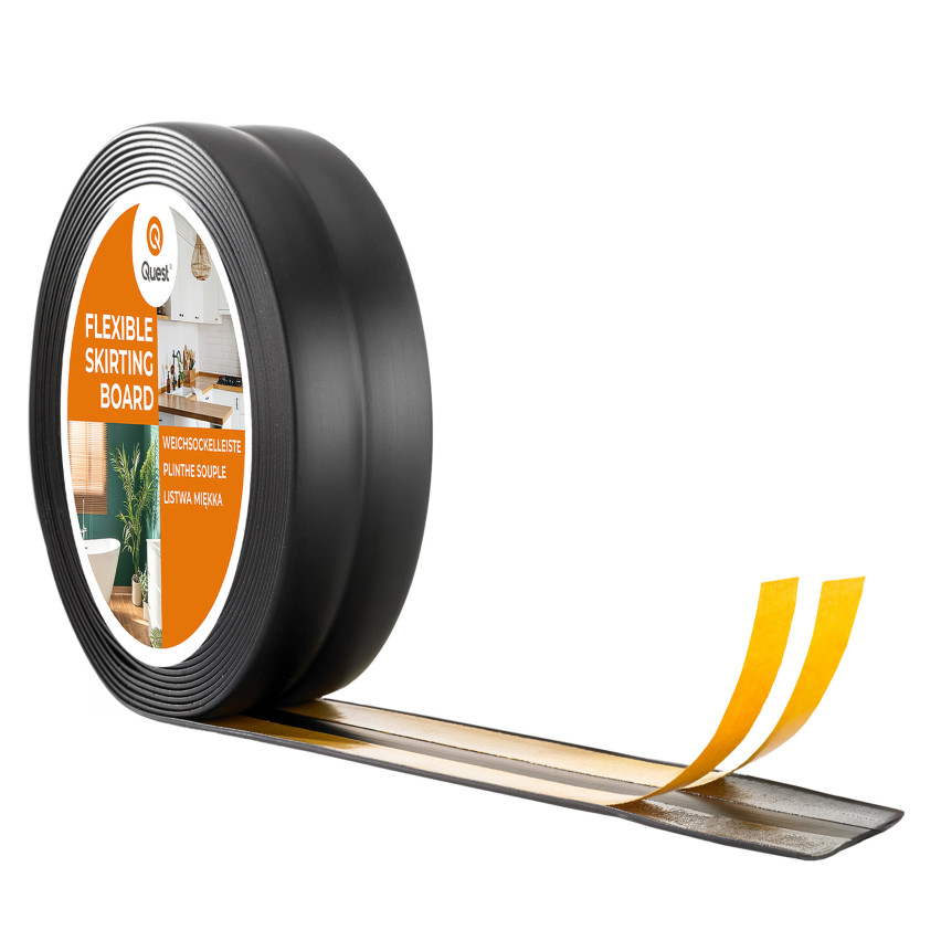 Listwa wykończeniowa samoprzylepna czarna PCV